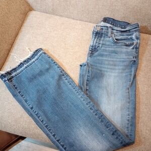 7 For All Mankind Blue Skinny Jeans Size 29 Mid Rise Stretch Denim Women